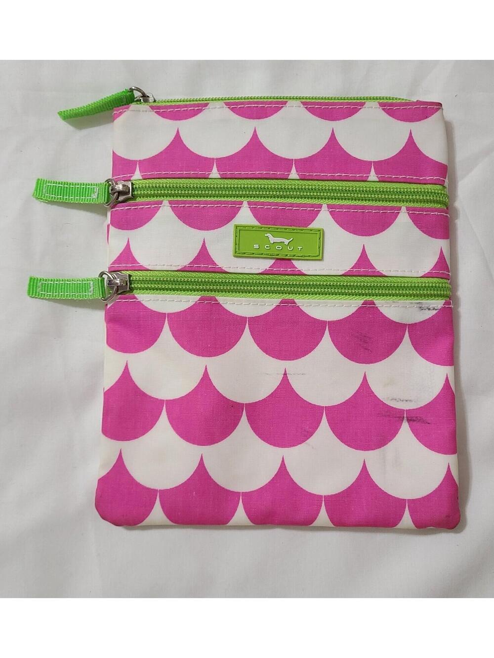 Scout Sally Go Lightly Crossbody Bag Purse Pink White Scalloped Summer No Strap